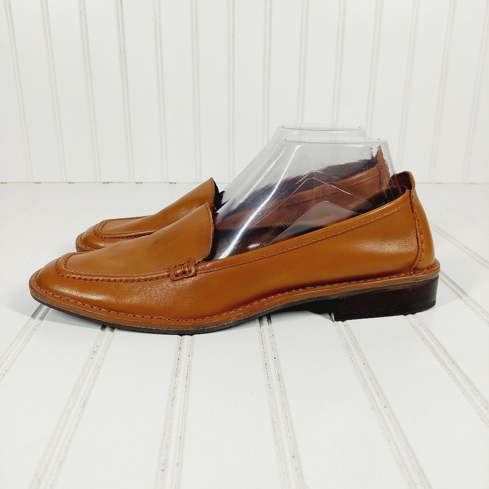 Easy Spirit Brown Leather Slip On Loafers A 528